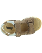 Casual brown sandals for a boy with support 