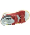 New walking closed heel baby boy red sandals 