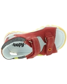 New walking closed heel baby boy red sandals 