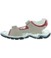 Boys good arch beige leather sandals from France 