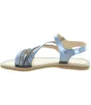 Designer girls leather sandals in blue leather