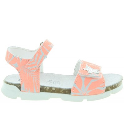 Girl unique orange sandals for a child