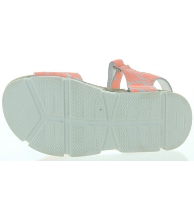 Girl unique orange sandals for a child