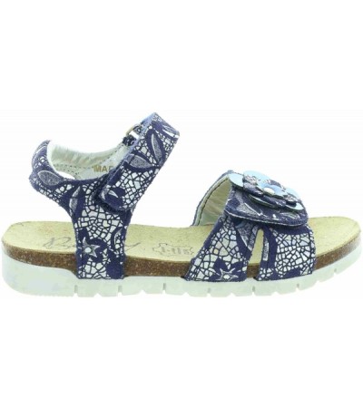Leather summer shoes for child with support 