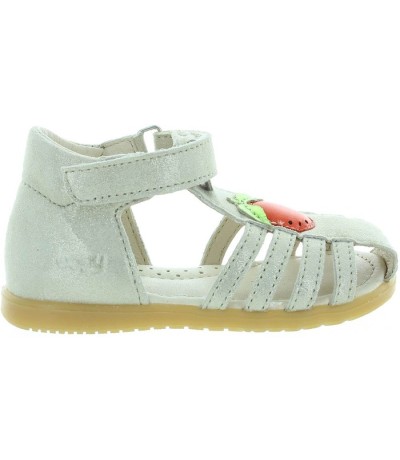 Beige leather baby quality sandals