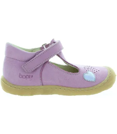 Baby lavender ankle high leather ortho shoes
