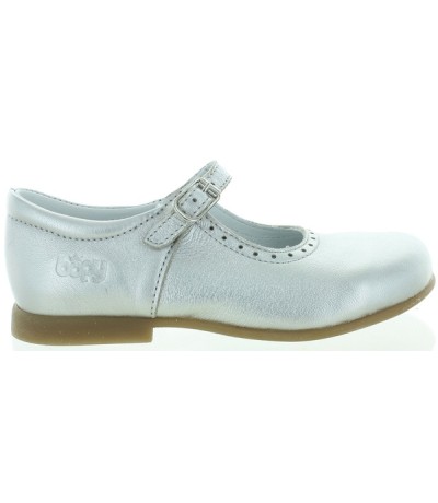 Made in France silver leather dress shoes 