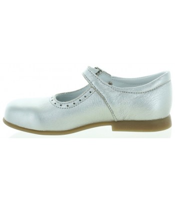 Silver leather dress shoes made in France 