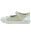 Gold leather ortho shoes for girls 