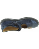Blue leather designer shoes for kids