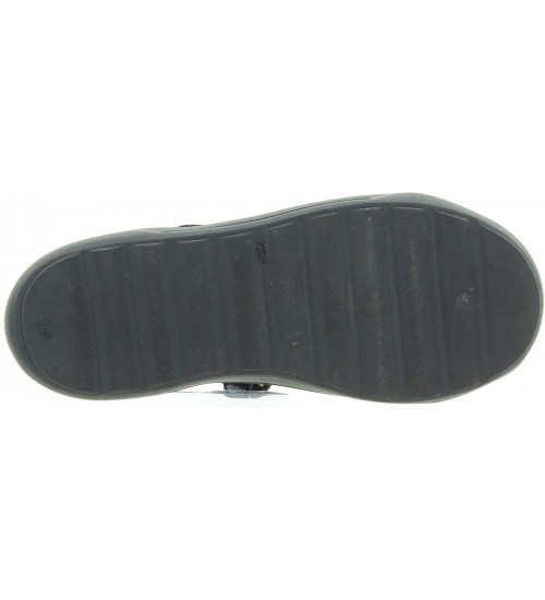 Mary jane shoes for kids in blue leather 
