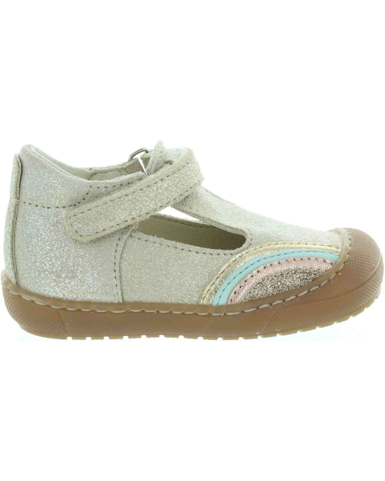 Baby natural gold/beige leather orthopedic shoes