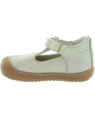 Baby natural gold/beige leather orthopedic shoes