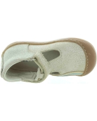 Baby natural gold/beige leather orthopedic shoes