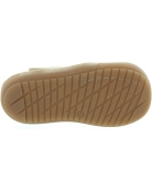 Baby natural gold/beige leather orthopedic shoes