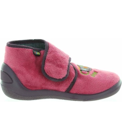 Kids boiled wool pink slippers with good arch
