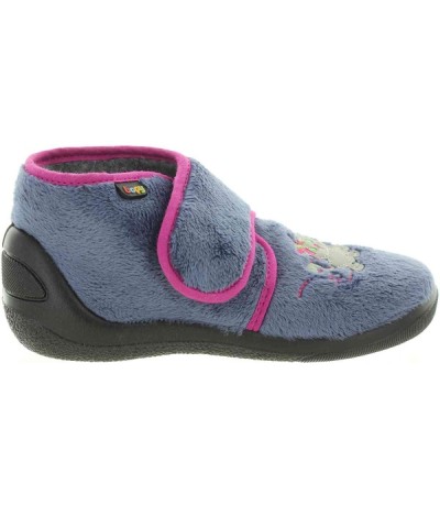 Boiled wool house shoes for kids with good arch inside