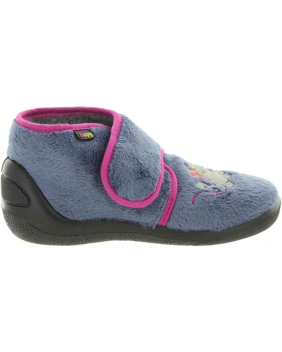 Boiled wool house shoes for kids with good arch inside