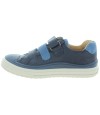 Blue leather sneakers for boys from France 