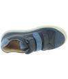 Blue leather sneakers for boys from France 
