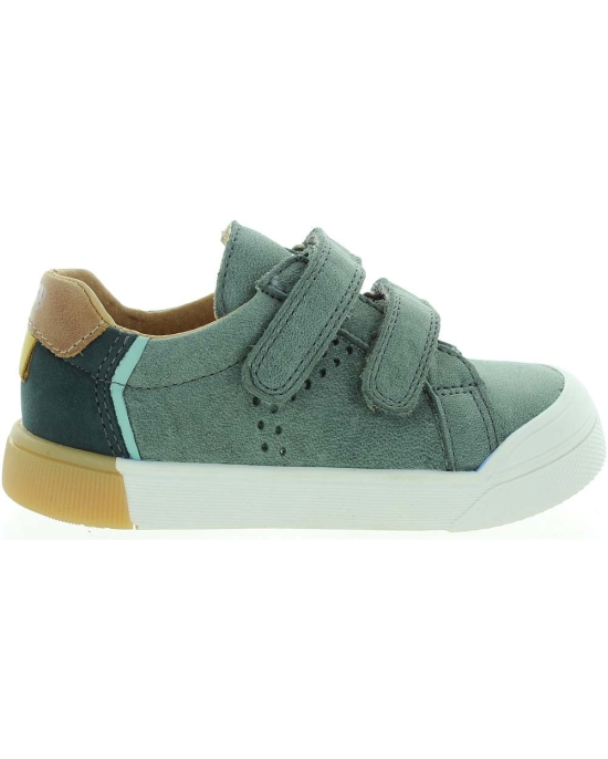 Green soft sneakers for child for any season 