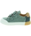 Green soft sneakers for child for any season 