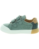 Green soft sneakers for child for any season 