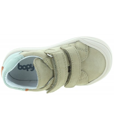 High top leather sneakers for baby