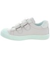 Rose leather sneakers for a child for slim feet
