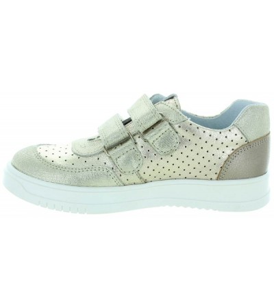 Designer gold shoes for a child from France