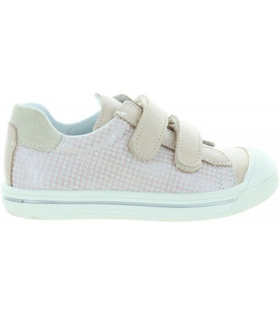 French sneakers for girls silver leather and quality