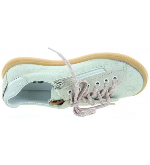 Sneakers for girls in white ortho leather