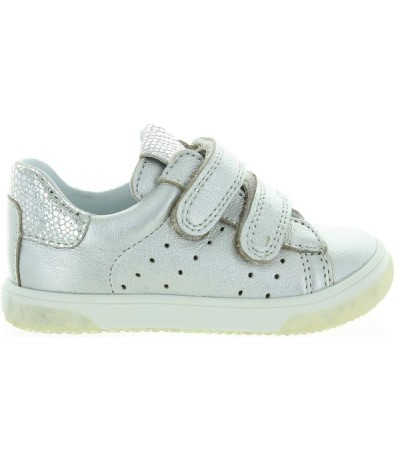 Soft new walking baby or toddler silver leather sneakers Soft new walking baby or toddler silver leather sneakers