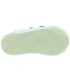 Soft new walking baby or toddler silver leather sneakers 