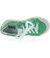 Designer sneakers for girls in green leather 