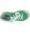 Designer sneakers for girls in green leather 