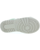 Designer sneakers for girls in green leather 