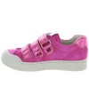 Leather fuchsia sneakers for girls from Europe 