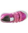Leather fuchsia sneakers for girls from Europe 