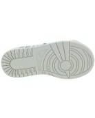 Designer girls white metallic leather sneakers 