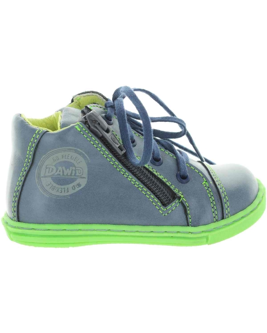 Blue leather high tops leather for toddlers 