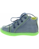 Blue leather high tops leather for toddlers 