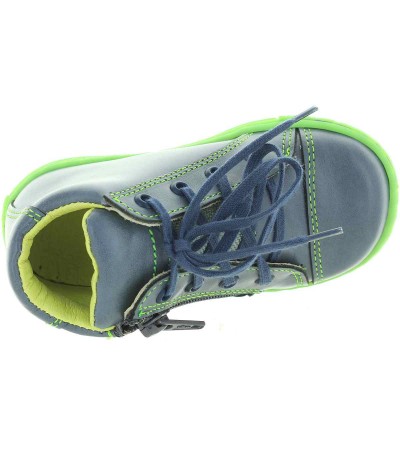 Shoes for toddlers in blue leather 