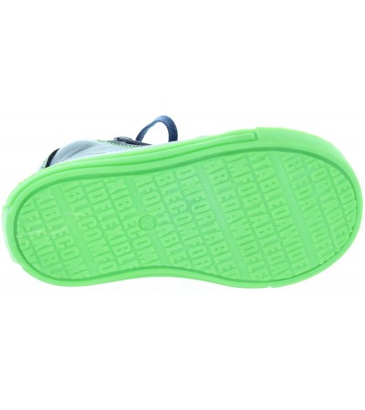Shoes for toddlers in blue leather 