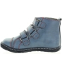 Good leather blue high top child boots 