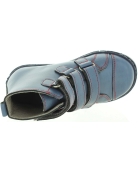 Good leather blue high top child boots 