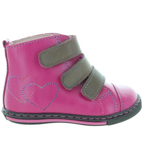 Pink orthopedic toddler boots 