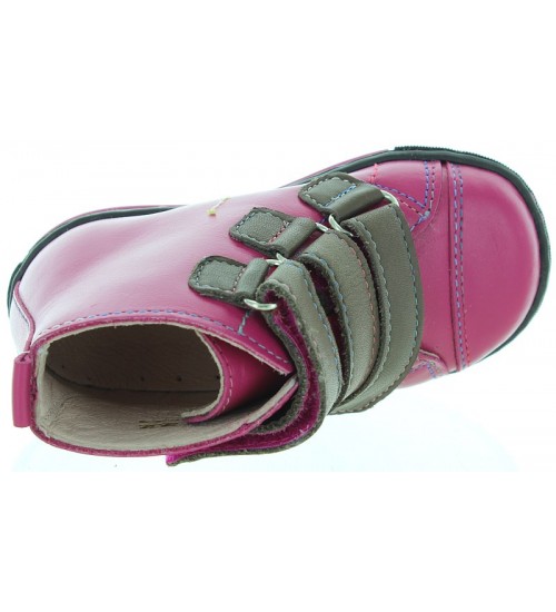 Pink orthopedic toddler boots 
