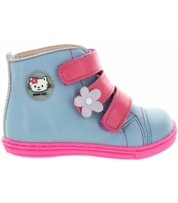 Double wide blue boots for a toddler with best support 