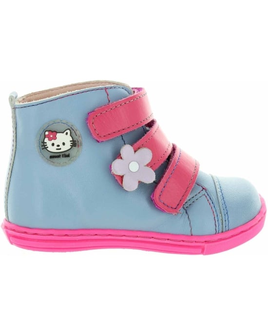 Double wide blue boots for a toddler with best support 